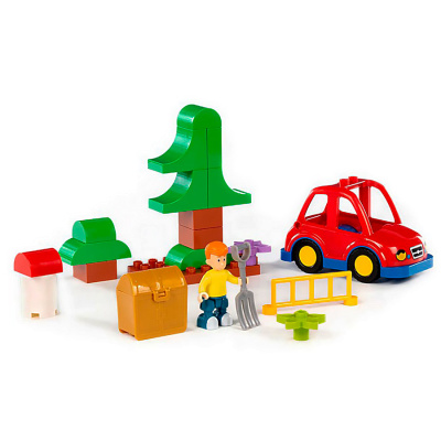 Конструктор Макси Простоквашино Дядя Федор нашел клад 24 детали Полесье 23388 1